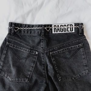 Silver Heart Chain Belt